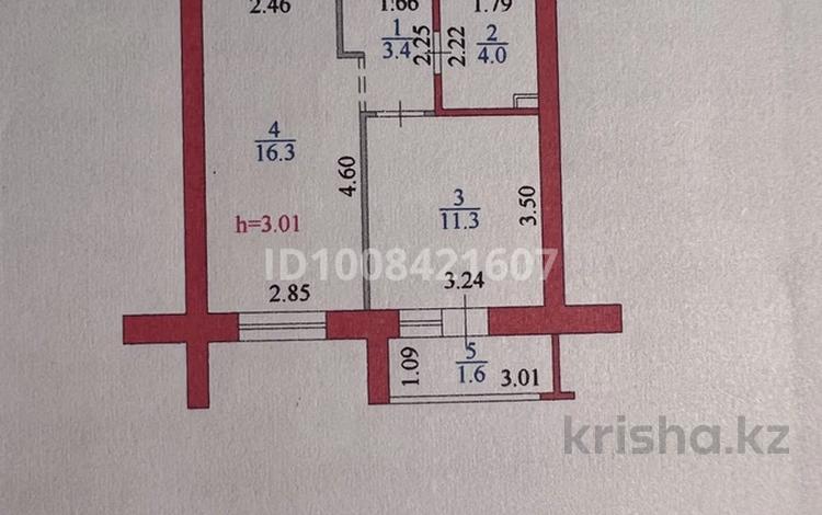 1-комнатная квартира · 36.6 м² · 4/10 этаж, Бердибек Сокпакбаев 6 за 26 млн 〒 в Астане, Сарыарка р-н — фото 2