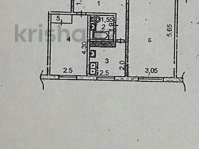 2-комнатная квартира · 48 м² · 5/5 этаж, КАБАНБАЙ БАТЫР за 15.2 млн ₸ в Шымкенте, Аль-Фарабийский р-н