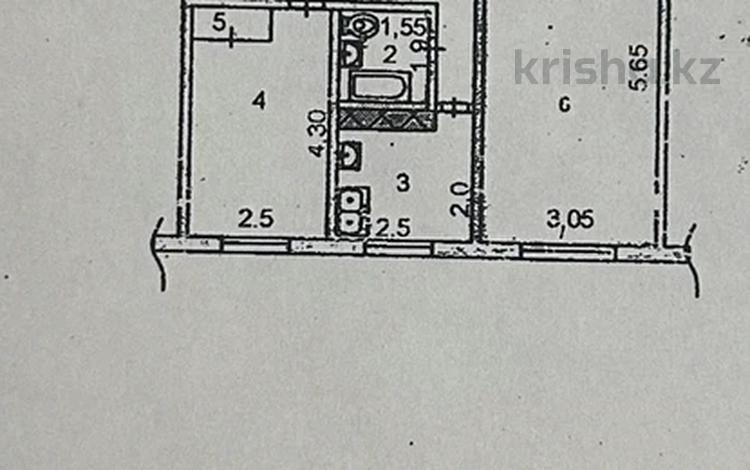 2-комнатная квартира · 48 м² · 5/5 этаж, КАБАНБАЙ БАТЫР за 15.2 млн ₸ в Шымкенте, Аль-Фарабийский р-н — фото 2