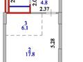 1-комнатная квартира · 37 м² · 8/21 этаж, Косшыгул Улы 4 — Кумисбекова косшыгул Улы за 17.7 млн ₸ в Астане, Сарыарка р-н — фото 6