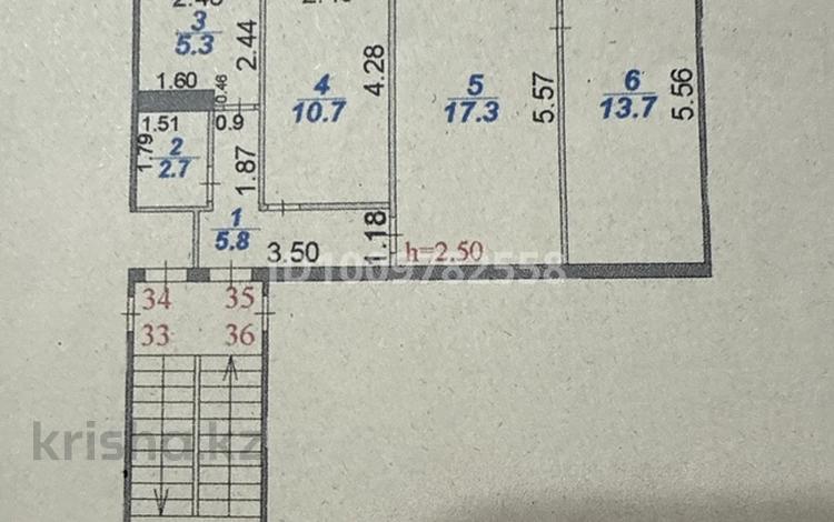 3-бөлмелі пәтер · 56.3 м² · 4/5 қабат, Майкудук, 12й микрорайон 40, бағасы: 14 млн ₸ в Караганде, Алихана Бокейханова р-н — фото 2