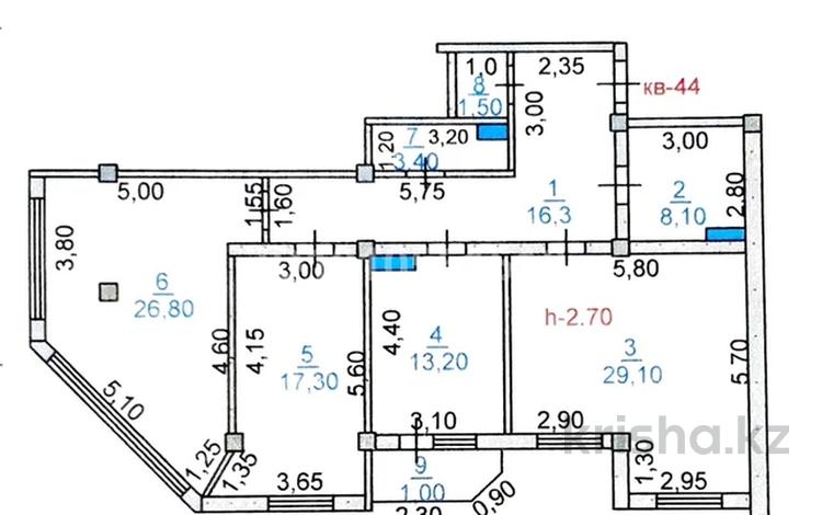 3-комнатная квартира · 116.7 м², мкр Байтерек 10 "б" за 28.5 млн ₸ в Таразе — фото 2