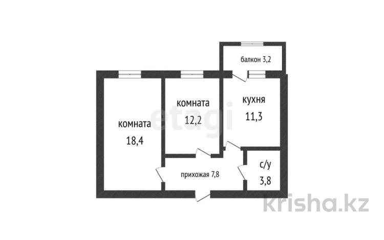 2-комнатная квартира · 55 м² · 5/9 этаж, Рабочая за ~ 24.1 млн ₸ в Костанае — фото 2