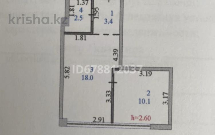 1-комнатная квартира, 35 м², 5/6 этаж, Нұршайықова 10 за 18 млн 〒 в Астане, Есильский р-н — фото 2