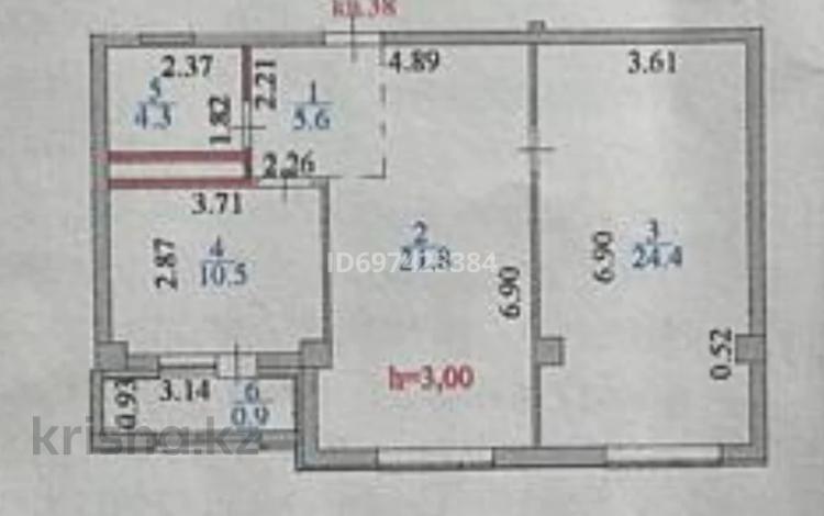 2-комнатная квартира, 67.5 м², 10/13 этаж, Анет баба 7, 7/1, 7/2 за 27 млн 〒 в Астане, Есильский р-н — фото 3