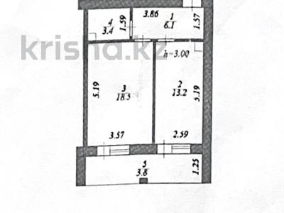 2-комнатная квартира · 45 м², Алихан Бокейхан 13 за 28.9 млн ₸ в Астане, Есильский р-н