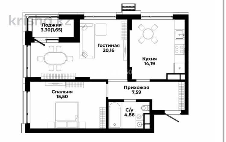 2-бөлмелі пәтер · 64 м² · 4 қабат, Р. Кошкарбаева 35 — К. Куанышбаева, бағасы: 40 млн 〒 в Астане, Сарайшык р-н — фото 2