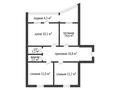 3-бөлмелі пәтер · 66.2 м² · 8/9 қабат, абылхаирхана, бағасы: 23 млн ₸ в Актобе — фото 9
