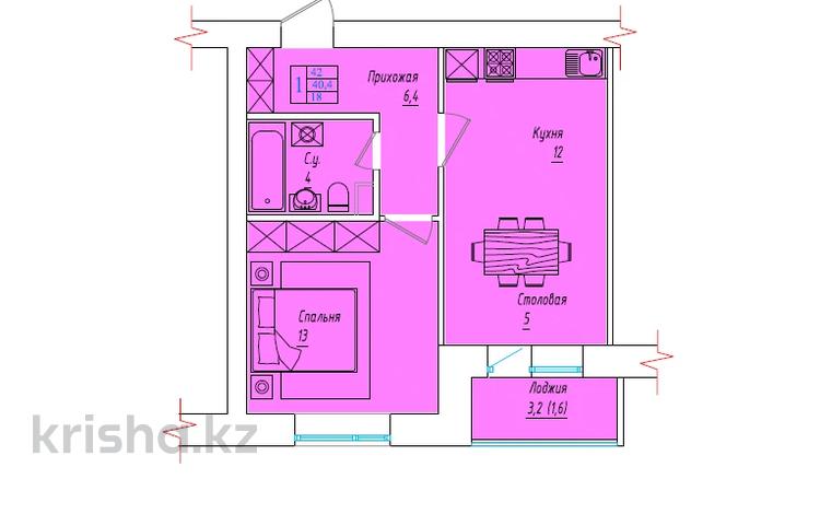 1-комнатная квартира, 42 м², 2/5 этаж, Кошкарбаева за 10.5 млн 〒 в Кокшетау — фото 2