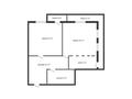 2-бөлмелі пәтер · 77 м² · 4/9 қабат, 12 ш/а., бағасы: 26 млн ₸ в Актобе, мкр 12 — фото 12