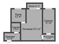 2-бөлмелі пәтер · 44.8 м² · 2/5 қабат, Кубеева 6, бағасы: 17 млн ₸ в Костанае — фото 2
