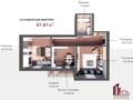2-комнатная квартира · 87.91 м² · 7/9 этаж, мкр Нурсая, Елорда 19а — Т. Шамелова за 35 млн ₸ в Атырау — фото 2