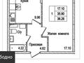 1-бөлмелі пәтер · 36 м² · 3/4 қабат, Рахымбаева 47 — Областной детской больницы, бағасы: 15.6 млн ₸ в  — фото 6