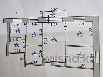 3-бөлмелі пәтер · 58.8 м² · 5/5 қабат, Абая 66, бағасы: 15 млн 〒 в Риддере