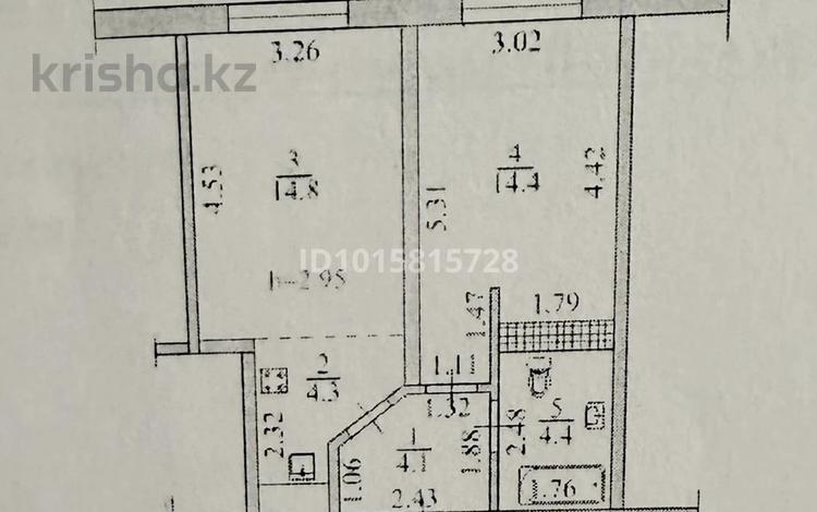 2-бөлмелі пәтер · 42.3 м² · 3/9 қабат, Таугүл ш/а., Тунтубаев 19 — Cулейменова, бағасы: 51 млн ₸ в Алматы, Ауэзовский р-н — фото 2