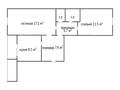 2-бөлмелі пәтер, 53 м², 5/5 қабат, 7 микрорайон 11, бағасы: 18.8 млн 〒 в Костанае — фото 13