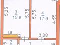 1-бөлмелі пәтер · 44.3 м² · 5/5 қабат, 15 18/4 — Пересечение 36 улицы и 15 улицы, бағасы: ~ 11.1 млн ₸ в Туркестане — фото 3