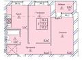 2-бөлмелі пәтер · 55.2 м² · 6/6 қабат, Дорожная 3Г — Кольцо Колос, 5й магазин, бағасы: ~ 24.6 млн ₸ в  — фото 2