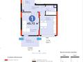 1-комнатная квартира · 46 м² · 2/17 этаж, Турар Рыскулов 18/7 за 31 млн ₸ в Астане, Есильский р-н