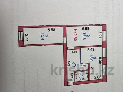 2-комнатная квартира · 56.6 м² · 1/5 этаж, Кубеева за 19.5 млн ₸ в Костанае