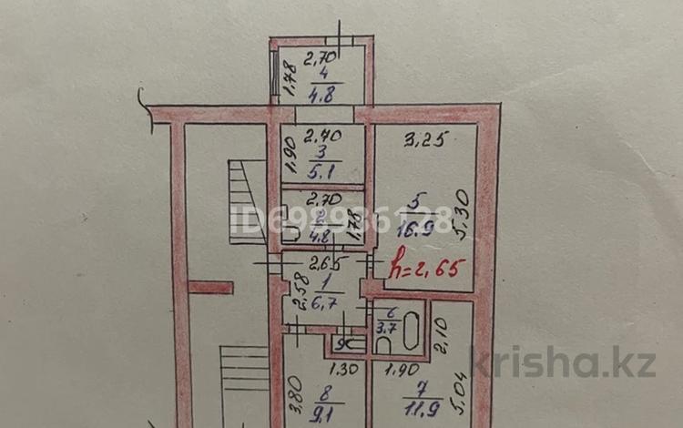 3-комнатная квартира · 59.6 м² · 1/4 этаж, Толе би 39 за 36 млн 〒 в Каскелене — фото 2