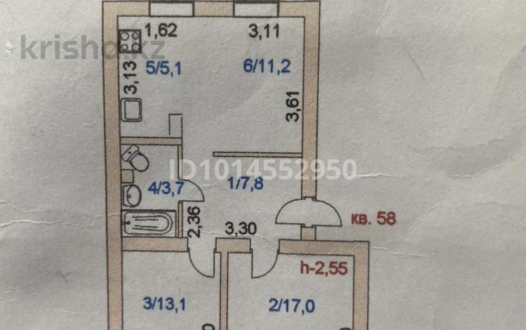 3-бөлмелі пәтер · 60 м² · 2/5 қабат, Баймуканова 139, бағасы: 25 млн ₸ в Кокшетау — фото 2