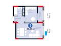 1-комнатная квартира · 36.85 м² · 10/17 этаж, Улы Дала 14 за 26 млн ₸ в Астане, Нура р-н — фото 5