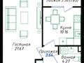 1-бөлмелі пәтер · 41.39 м² · 1/12 қабат, Мухамедханова 43/1, бағасы: 21.5 млн ₸ в Астане, Нура р-н — фото 3