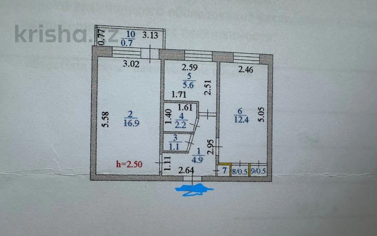 2-комнатная квартира, 45.2 м², 2/5 этаж, Петрова 14/2 за 14.5 млн 〒 в Астане, Алматы р-н — фото 2