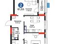 2-комнатная квартира · 60 м² · 10/19 этаж, Туран 57/3 за 43.5 млн ₸ в Астане, Есильский р-н — фото 12