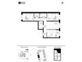 3-бөлмелі пәтер · 92 м² · 6/9 қабат, Рыскулова, бағасы: 54.5 млн ₸ в Алматы, Алатауский р-н