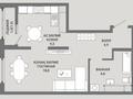 1-комнатная квартира · 41.7 м² · 2/16 этаж, пр. Мангилик ел, напротив республиканской мечети — Мечеть Нурсултан за ~ 24.4 млн ₸ в Астане, Есильский р-н — фото 2