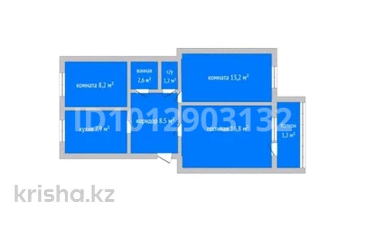 3-бөлмелі пәтер · 59.4 м² · 5/5 қабат, Кубеева 19 — Мистер Апельсин, бағасы: 22.5 млн ₸ в Костанае — фото 10