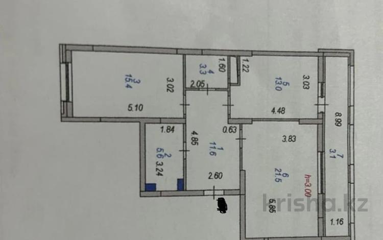 3-бөлмелі пәтер · 73 м² · 6/12 қабат, Толе би 25/1, бағасы: 42.5 млн ₸ в Астане, Нура р-н — фото 42