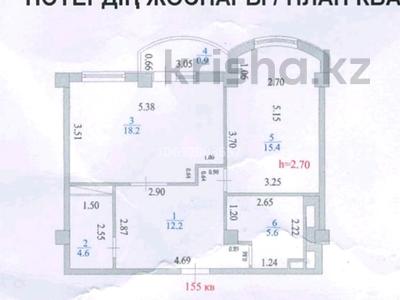 1-комнатная квартира, 58 м², 9/9 этаж, 33-й мкр, 33 мкрн 21 за 13.5 млн 〒 в Актау, 33-й мкр