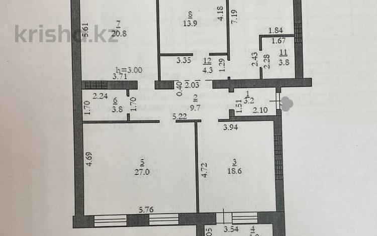 4-комнатная квартира, 129 м², 4/5 этаж, батыс-2 за 39 млн 〒 в Актобе — фото 2