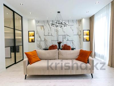 4-комнатная квартира · 143.6 м² · 6/9 этаж, Туран — Умный дом, дизайнерский ремонт, вся мебель и техника за 165 млн 〒 в Астане, Нура р-н