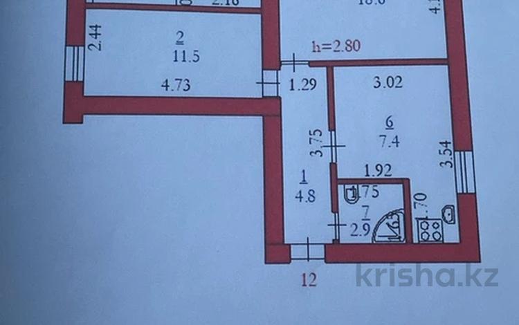 3-бөлмелі пәтер · 56.8 м² · 2/2 қабат, Жилгородок ш/а., Махамбетова 6 — ТлеуБатыра и Маресьева, бағасы: 13 млн ₸ в Актобе, мкр Жилгородок — фото 2