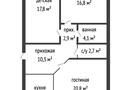 3-комнатная квартира · 89.1 м² · 2/6 этаж, бокенбай батыра за 28.5 млн ₸ в Актобе — фото 15