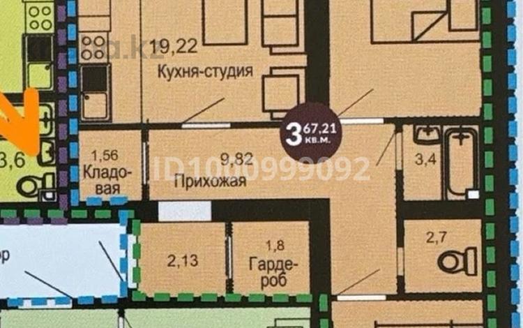 3-бөлмелі пәтер · 67.21 м² · 2/5 қабат, Умбетей жырау 19 — Узак батыр, бағасы: 17 млн ₸ в Астане, Нура р-н — фото 7