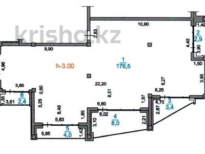 4-комнатная квартира · 197.2 м² · 2/3 этаж, мкр Тау Самал, Оспанова 14 за 335 млн ₸ в Алматы, Медеуский р-н