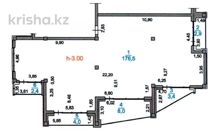 4-комнатная квартира · 197.2 м² · 2/3 этаж, мкр Тау Самал, Оспанова 14 за 335 млн ₸ в Алматы, Медеуский р-н — фото 2