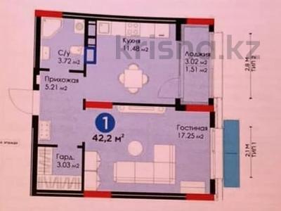 1-комнатная квартира, 42.2 м², 3/9 этаж, Туран 57г — №24 за 21.5 млн 〒 в Астане, Есильский р-н