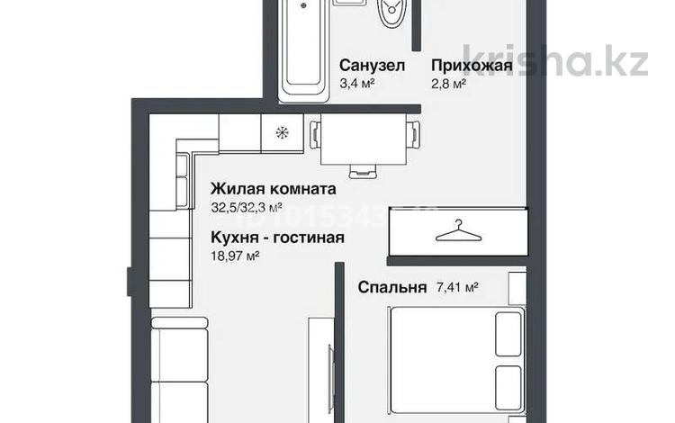 1-комнатная квартира · 40.43 м² · 2/4 этаж, Ал Кожа ата 4 — Шаимерденова за 10 млн ₸ в Туркестане — фото 2