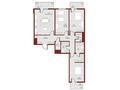 4-комнатная квартира · 106.2 м², ул. Катта Дархан и Аккурганская за ~ 48.1 млн ₸ в Ташкенте — фото 3