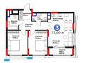 3-комнатная квартира · 73 м², Хусейн бен Талал 37 за ~ 59.2 млн 〒 в Астане, Есильский р-н — фото 3