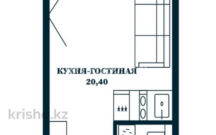 1-бөлмелі пәтер · 23.5 м² · 9/10 қабат, мкр Уркер, Мухаметханова, бағасы: 11.5 млн ₸ в Астане, Нура р-н — фото 2