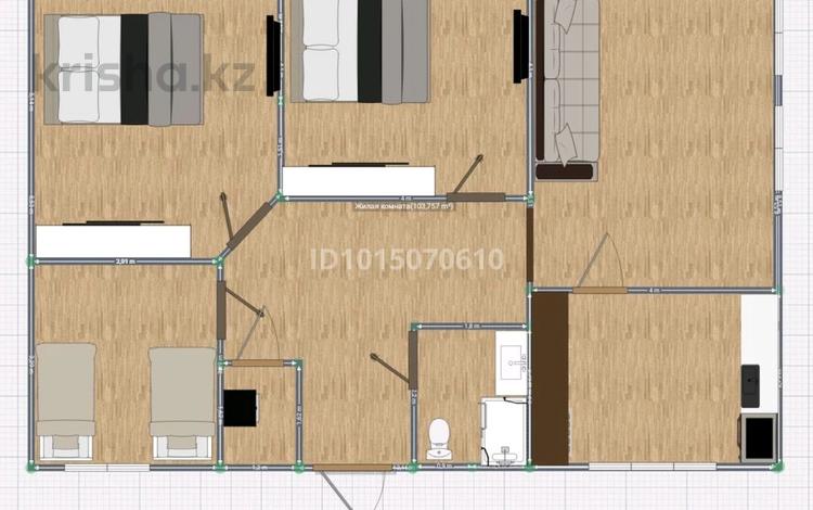 Часть дома · 4 комнаты · 110 м² · 8 сот., Коктебе 22 за 18 млн ₸ в  — фото 2