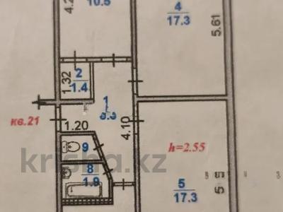 3-бөлмелі пәтер · 62.5 м² · 2/5 қабат, Василия Клочкова — Абая, бағасы: 39 млн ₸ в Алматы, Бостандыкский р-н