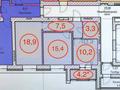 2-бөлмелі пәтер · 57.4 м² · 12/12 қабат, Улица А 52, 4, бағасы: 34 млн ₸ в Астане, Сарайшык р-н — фото 5
